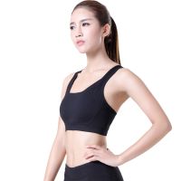 奕坤新款夏瑜伽服背心女士防震无钢圈运动文胸紧身跑步服内衣健身服上衣弹力露脐抹胸