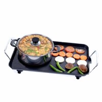 家用电烤炉 烧烤火锅一体锅商用烧烤炉烤盘无烟不粘烤肉机