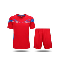 欧伦萨 户外运动2016年春夏季男款 光板足球服 比赛服 训练服 短袖套装 透气速干 印字印号定制