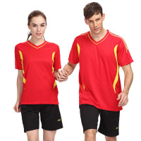 欧伦萨 户外运动2016足球服套装男 光板球衣定制女 运动训练队服夏 印字