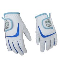 户外运动儿童高尔夫 儿童手套 羊皮 保护双手 蓝色S码3-5岁