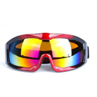 户外运动男女款专业单层防雾球面镜片滑雪眼镜