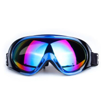户外运动男女款专业单层防雾球面镜片滑雪眼镜