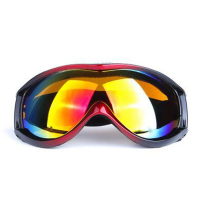 户外运动男女款专业单层防雾球面镜片滑雪眼镜