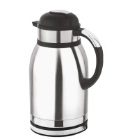 欧伦萨 电热水壶不锈钢热水壶双层耐烫保温壶