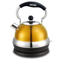 欧伦萨 家用彩钢大电热水壶 不锈钢电水壶自动断电