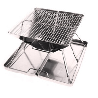 欧伦萨 折叠大号不锈钢烧烤炉 烧烤架 碳炉 多人烧烤架829Z8
