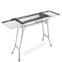欧伦萨 便携加厚烧烤炉户外家用不锈钢折叠烧烤架大号木炭烧烤炉子HDC1R
