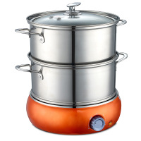 欧伦萨 双层煮蛋器不锈钢蒸蛋器煮蛋机多功能不锈钢煮蛋机CY390