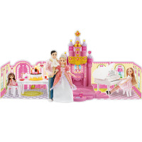 欧伦萨 乐吉儿公主与王子的生日舞会梦幻城堡芭比娃娃甜甜屋ZIS9E