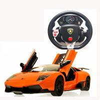 欧伦萨 方向盘遥控车一键开车门充电玩具车 智能儿童益智动手能力玩具