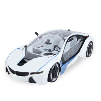 欧伦萨 1:14儿童重力感应方向盘遥控玩具赛车 宝马、脚踏板汽车模型