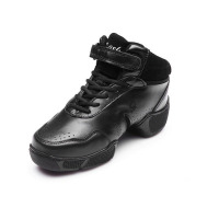 欧伦萨 真皮 舞蹈鞋 透气爵士舞鞋 全牛皮 增高现代舞 广场舞透气