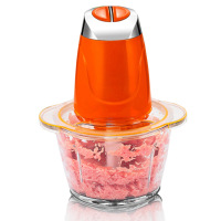 欧伦萨 绞肉机家用电动 四维四叶刀片容量玻璃杯打肉蒜泥机