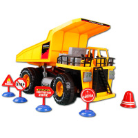 欧伦萨 超大遥控卡车玩具工程车大型翻斗车儿童玩具车充电大号遥控工程车1MP31