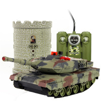 欧伦萨 单人遥控坦克 炮塔对战坦克模型 儿童充电电动玩具坦克遥控车TZ79S