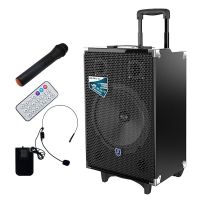 欧伦萨 12英寸低音电瓶拉杆音箱 户外便携式音响 大功率扩音