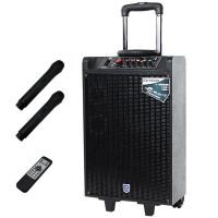 欧伦萨 声美8寸低音3寸高音户外拉杆锂电音箱带录音电量显示功能广场舞手提音响便携式大功率扩音器