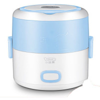 欧伦萨 电热饭盒双层电饭盒 加热饭盒 热饭器插电蒸煮饭盒5589C