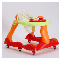 欧伦萨 多功能U形侧翻婴幼儿学步车可折叠大底盘助步D6GWM