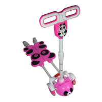 欧伦萨 音乐灯光儿童四轮闪光熊猫蛙式滑板车滑行活力车