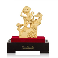 欧伦萨 绒沙金猴子摆件、金猴子贺岁新品上市 新春送领导送家人