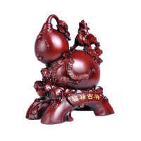 欧伦萨 福禄吉祥招财貔貅葫芦摆件、开业礼品乔迁工艺品家居装饰摆设品JD34V