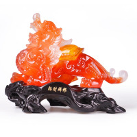 欧伦萨 招财貔貅摆件、一对客厅电视柜办公室工艺家居开业礼品Y9EU3