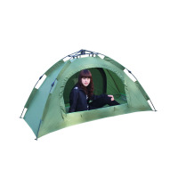 欧伦萨 单人自动帐篷 双层耐晒 折叠自动帐篷 免搭速开户外帐篷