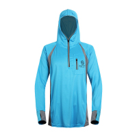 欧伦萨 户外运动薄款男钓鱼服 垂钓服装拼接款 吸湿排汗速干