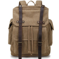 欧伦萨 BUG帆布双肩包 学生书包 户外运动大容量旅行背包 男女士相机包