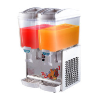 欧伦萨 商用冷饮机 果汁机 双缸冷热两用饮料机 喷淋4807