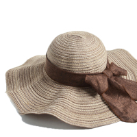 欧伦萨 户外运动2016春季女士帽子亲子款蝴蝶结棉线太阳帽草帽遮阳帽UW518