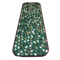 欧伦萨 户外运动天然雨花鹅卵石足底按摩垫/健康石子路步道按摩器走毯K4456