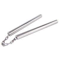 欧伦萨 户外运动体育用品锈钢双节棍 镜面效果双截棍 表演实战二节棍A224M