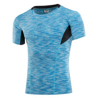 男士紧身短袖 运动健身跑步训练 速干短袖衫T恤