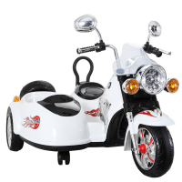欧伦萨 儿童电动摩托车三轮可坐儿童电动车双座电瓶车童车宝宝车