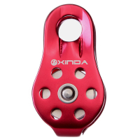 欧伦萨 固定式登山单滑轮运输吊装滑轮户外横渡滑轮铝合金