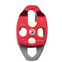 欧伦萨 户外攀岩滑轮横渡双滑轮吊装运输滑轮登山拓展运输滑轮