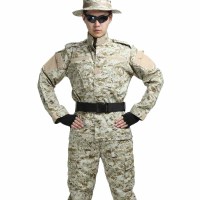 欧伦萨 户外运动军迷彩服迷彩数码沙漠灰迷彩服套装外军迷彩服耐磨透气训练服