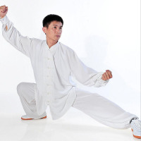 欧伦萨 户外运动太极服棉加丝男女款透气练功服太极拳武术服装