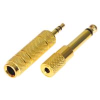 欧伦萨 户外运动6.5mm转3.5mm话筒接头 3.5mm转6.5mm话筒接头 麦克风音频转换头