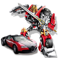 欧伦萨 户外运动一键变形遥控车变形金刚机器人男孩玩具车可充电