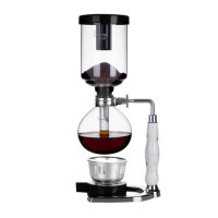 欧伦萨 虹吸式咖啡壶系列 玻璃虹吸壶3人份黑手柄X8BMY