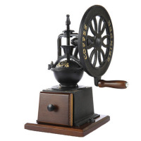 欧伦萨 商用复古款磨豆机 手磨铸铁咖啡豆研磨机家用摆设30E96