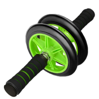 欧伦萨 户外运动刹车轮带弹力绳 收腹健身器材家用滚轮刹车健腹轮