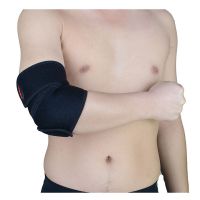 欧伦萨 运动户外运动护具护肘可调节透气男女护具装备 篮球网球肘羽毛球护手肘 黑色一对 均码6NU72