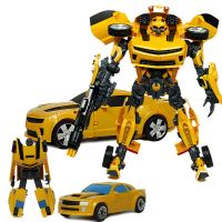 欧伦萨 2016儿童生日礼物声光机器人汽车男孩礼物变形玩具金刚4大黄蜂擎天柱