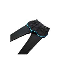 欧伦萨 运动户外速干衣裤撞色假两件套装热裤速干高弹力瑜伽服跳操健身紧身裤休闲九分长裤