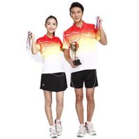 欧伦萨 户外运动套装2016男女运动服t恤情侣运动套装短袖球衣小清新男女情侣夏季速干休闲羽毛球